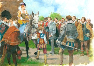Elizabeth I Being Welcomed to Kenilworth Castle, 1570s, c. 1990-2010 by Ivan Lapper
