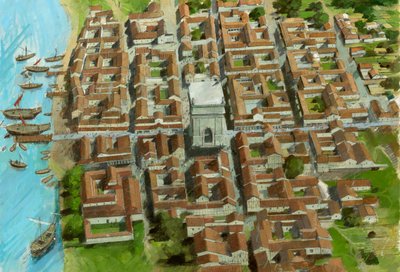 Richborough Roman Fort, Kent, 3rd century by Ivan Lapper