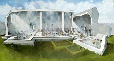 The bath house at Wroxeter Roman City by Ivan Lapper