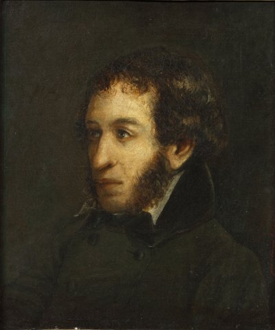 Last Lifetime Portrait of the Poet Alexander Sergeyevich Pushkin, 1837 by Ivan Loginovich Linev