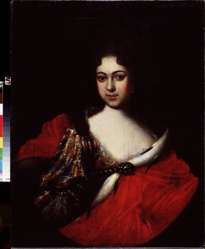 Portrait of Tzarevna Praskovya Ivanovna, Niece of Peter The Great by Ivan Nikitich Nikitin