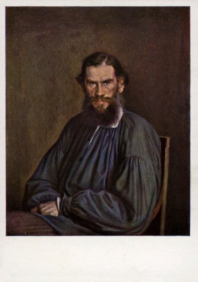 Leo Tolstoy, Russian novelist, short story writer and playwright by Ivan Nikolaevich Kramskoy