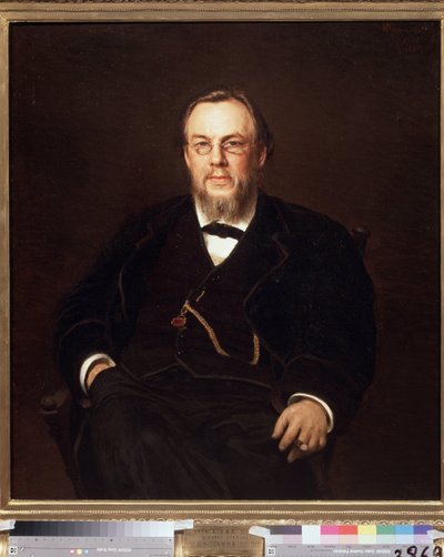 Portrait of the Collector Dr Sergei Botkin by Ivan Nikolaevich Kramskoy