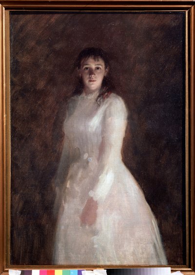 Portrait of a Young Lady by Ivan Nikolaevich Kramskoy