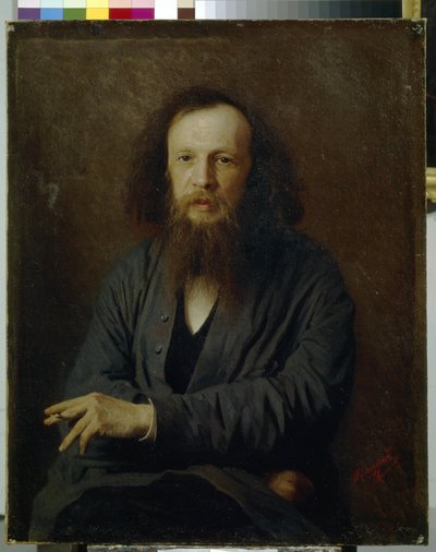 Portrait of Dmitri Mendeleev by Ivan Nikolaevich Kramskoy