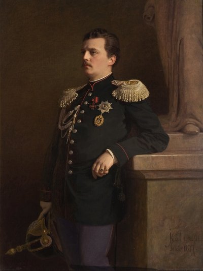 Portrait of Grand Duke Vladimir Alexandrovich of Russia 1847-1909, 1880s by Ivan Nikolaevich Kramskoy