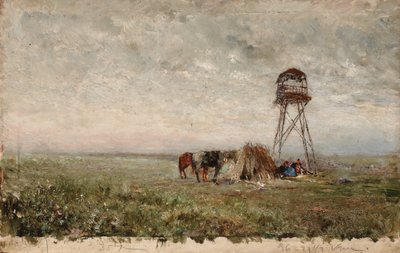 Cossacks Under a Watchtower on the Border of the Caucasus by Ivan Pavlovich Pokhitonov