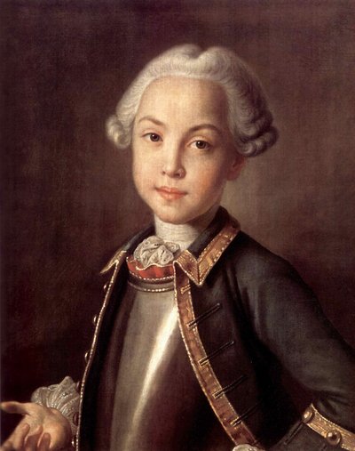 Portrait of Count Nikolai Petrovich Sheremetev as Child by Ivan Petrovich Argunov