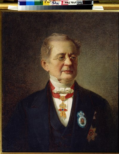 Portrait of Chancellor Prince Alexander Mikhailovich Gorchakov by Ivan Petrovich Keler Viliandi