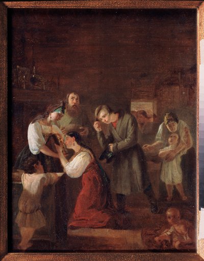 Blessing of the Young Couple Before Marriage by Ivan Petrovich Orlov