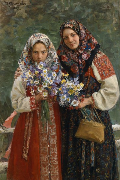 Meadow Flowers by Ivan Semyonovich Kulikov