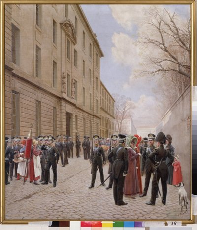 The Russian Imperial Guard in Paris (France) in 1814. (Third Coalition 1803-1805, episode of the Napoleonic Wars) by Ivan Semyonovich Rosen