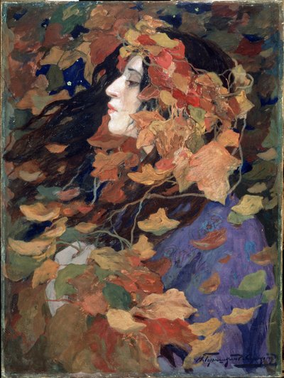 Portrait of Vissinskaya by Ivan Silych Goriuschkin-Sorokopudov