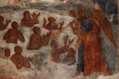 Fresco in the Cathedral of Our Lady of the Sign, Novgorod by Ivan Yakovlevich Bakhmatov