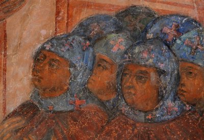 Fresco in the Cathedral of Our Lady of the Sign, Novgorod, Early 18th century by Ivan Yakovlevich Bakhmatov