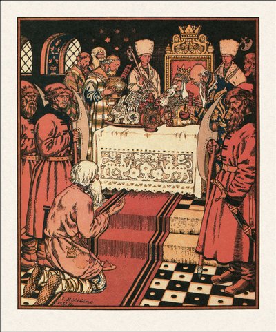 Illustration to The Tale of the Fisherman and the Fish by Ivan Yakovlevich Bilibin