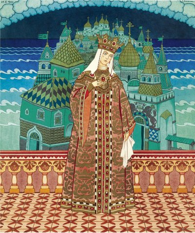 Militrissa. Costume design for the opera The Tale of Tsar Saltan by N. Rimsky-Korsakov by Ivan Yakovlevich Bilibin