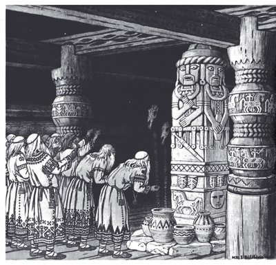 The Adoration of the God Svetovid, 1934 by Ivan Yakovlevich Bilibin