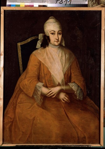 Portrait of Anna Leopoldovna (Elisabeth Catherine Christine of Mecklenburg-Schwerin) by Ivan Yakovlevich Vishnyakov