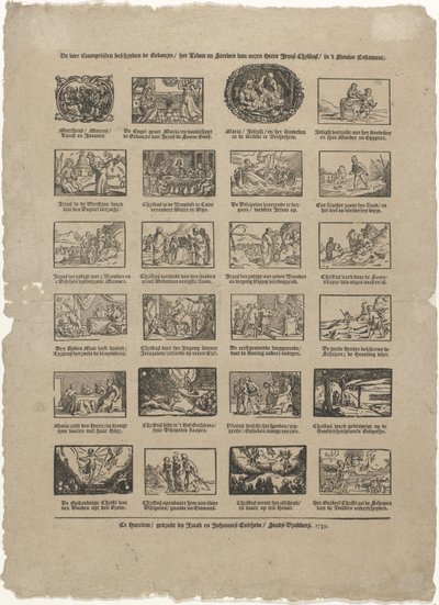 The Four Evangelists Describe the Birth, Life, and Death of Our Lord Jesus Christ in the New Testament by Izaak Enschedé