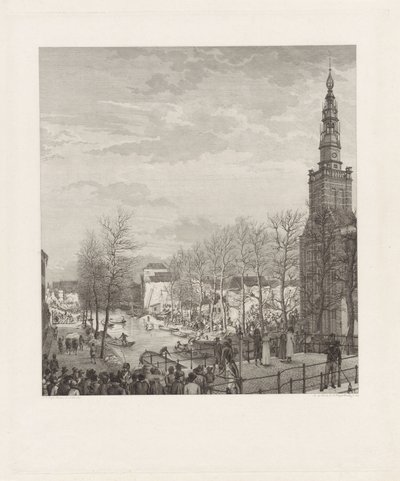 Destruction on the Steenschuur after the Leiden Gunpowder Disaster, 1807 by Izaak Jansz. de Wit