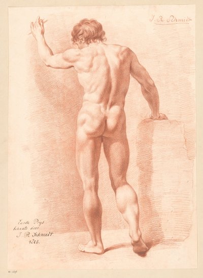 Standing Male Nude, Seen from the Back (1st Prize 1805) by Izaak Riewert Schmidt