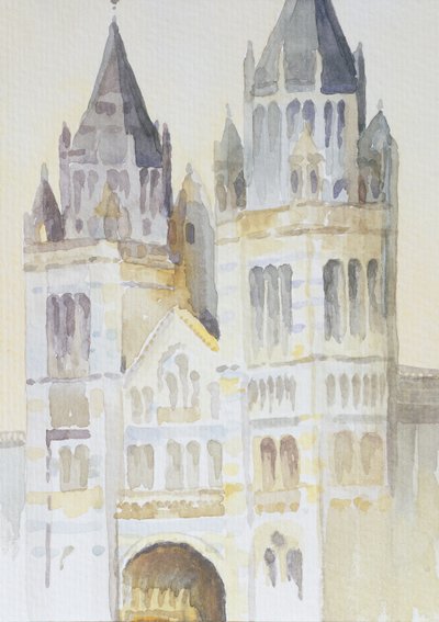 Main Entrance of The Natural History Museum, London, Daytime, 1994 by Izabella Godlewska de Aranda