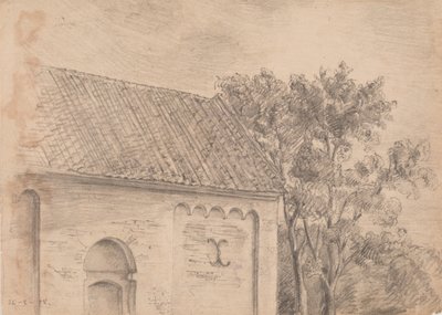Church Architecture with Trees by J.A. Jerichau (II)