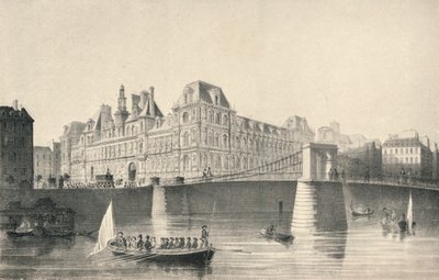 View of the Hotel de Ville and the Pont d