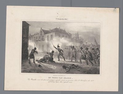 Prince of Orange Leading Troops at Ravels, 1831 by J.B. Clermans