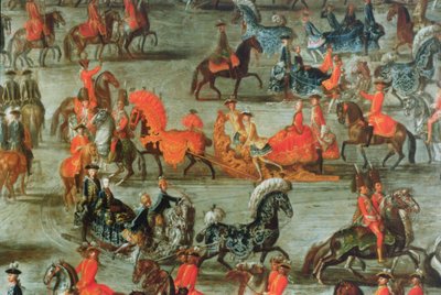 The Imperial Sleigh Ride: Detail of the Sleighs by J.C. Auerbach