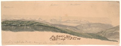 From Koldekind Straight up from the Hills in the Northern Oure Valley in Valdres, Norway by Johan Christian Dahl
