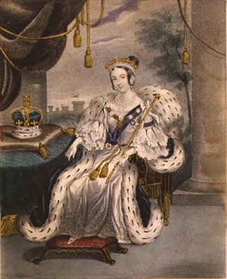 Her Majesty the Queen in Coronation Robes by J.C. Wilson