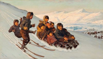 Wintertime in Greenland by J.E. Carl Rasmussen