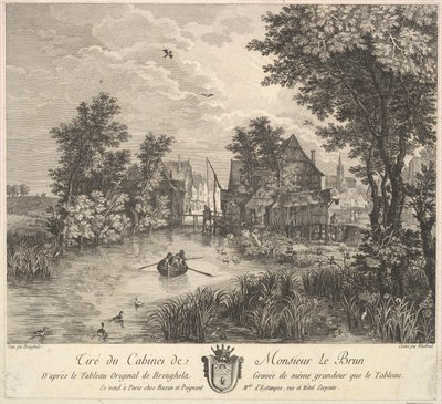 River Landscape after the painting in the cabinet of Mr. Poullain by JF Borgnet