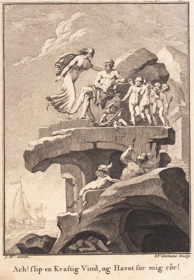 Envy at Aeolus, Sitting on Top of a Cliff by J.F. Clemens