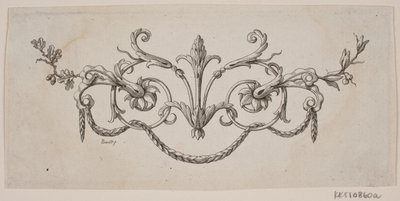 A Leaf and Flower Garland by J.F. Clemens
