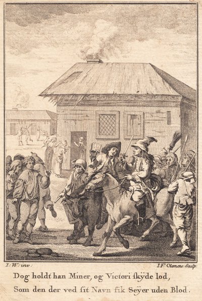 The Bailiff on Horseback, Leading the Anholt Army by J.F. Clemens