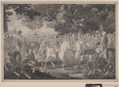 Frederick the Great Rides Home After a Review at Potsdam by J.F. Clemens