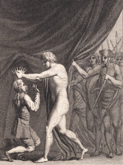 Niels Klim Crowned Emperor over the Qvamites by J.F. Clemens