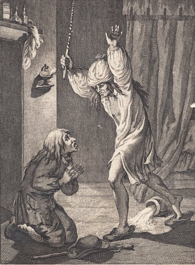 Per Degn Falls in Terror on His Knees Before the Bailiff by J.F. Clemens