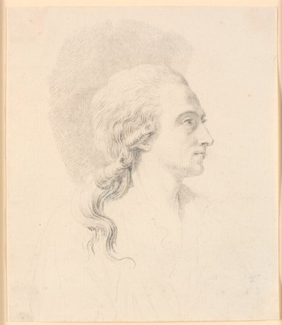 Portrait of the Sculptor Alexander Trippel. Profile to the Right by J.F. Clemens