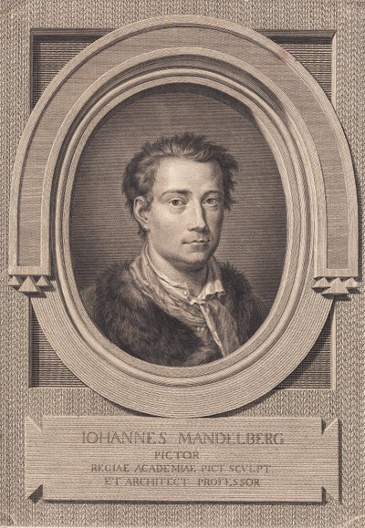 Portrait of the Painter Johan Mandelberg by J.F. Clemens