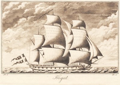 Suite of Ships. Frigate by J.F. Clemens