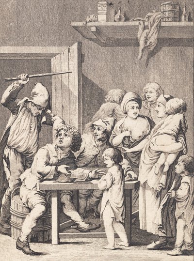 German Jochum Explains the Newspaper to the Women by J.F. Clemens