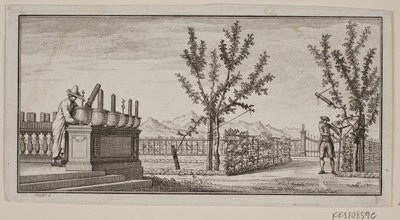 Vignette with Four Winged Genii by J.F. Clemens