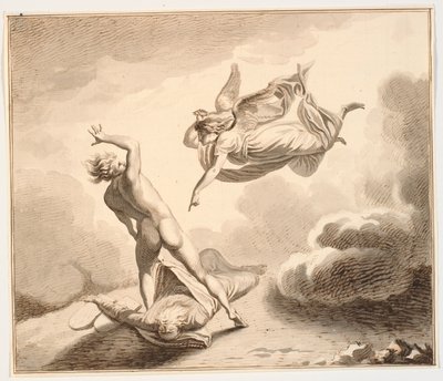 Archangel Michael and Satan Struggle Over the Body of Moses by J.F. Clemens