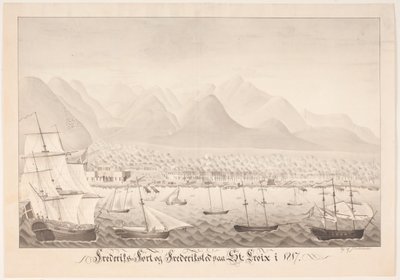 Frederiksfort and Frederiksted on St. Croix by J.L.V. Michaelsen