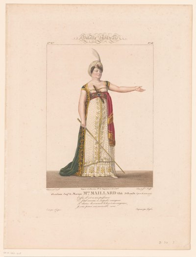 Portrait of Marie-Thérèse Davoux as Armide by J.L. Benoist (II)