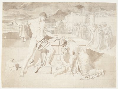 Andromache and Her Son Astyanax with Pyrrhus at Hector